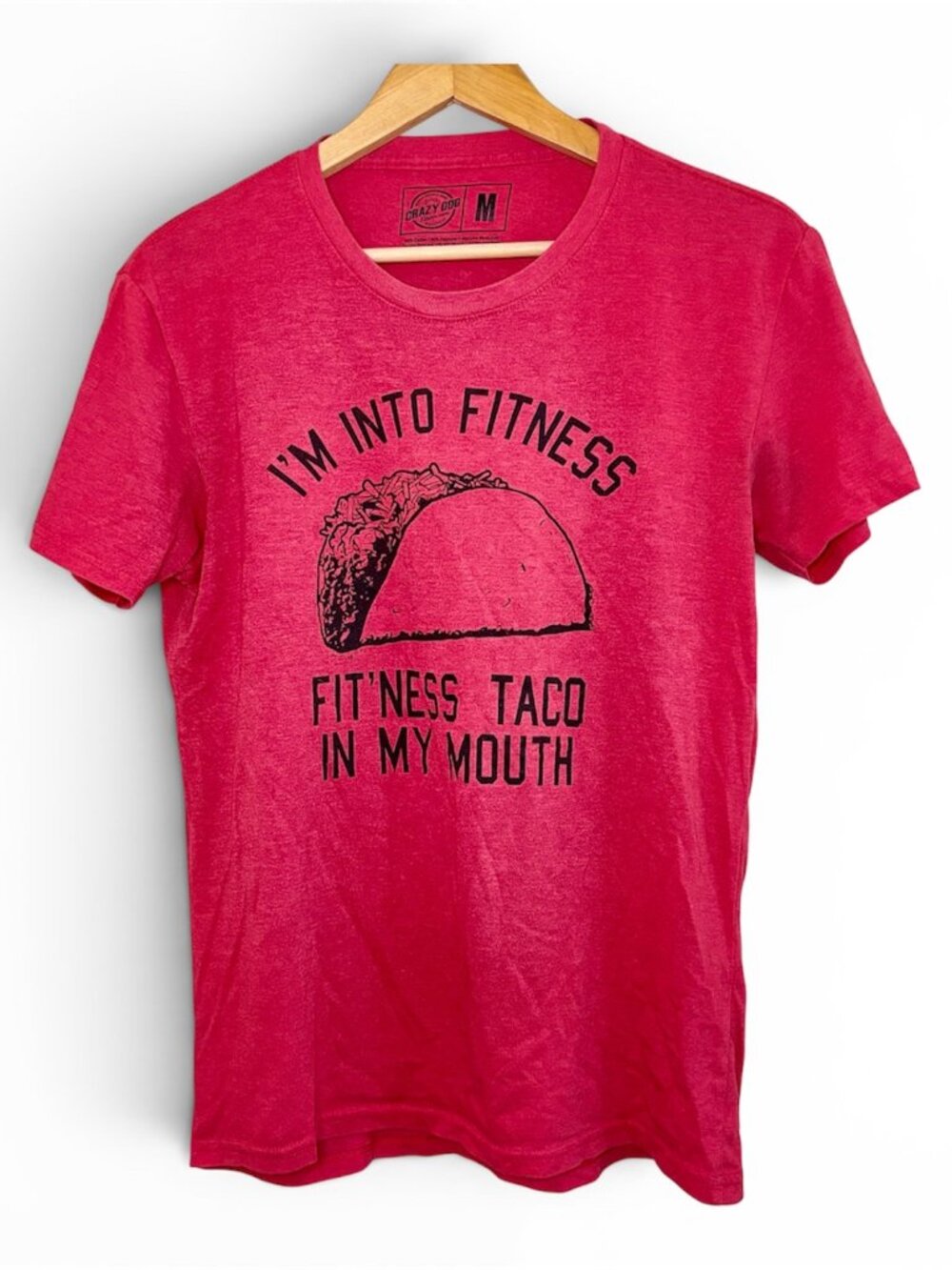 I'm Into Fitness, Size M, Mens Red TShirt